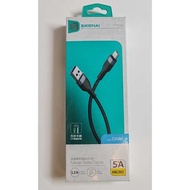 Sikenai CX-6M 5A Micro Fast Charging Metal Data Cable 1.2Meter