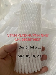 1KG Túi Xốp Bọc Ổi đã lồng sẵn nilon và dây thun đen (dây chun)