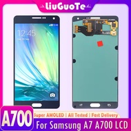 XD ซูเปอร์ AMOLED 5.5 "A700จอแอลซีดีสำหรับซัมซุง A7 2015 A700H A700F A700S A700K จอแสดงผล LCD พร้อมช