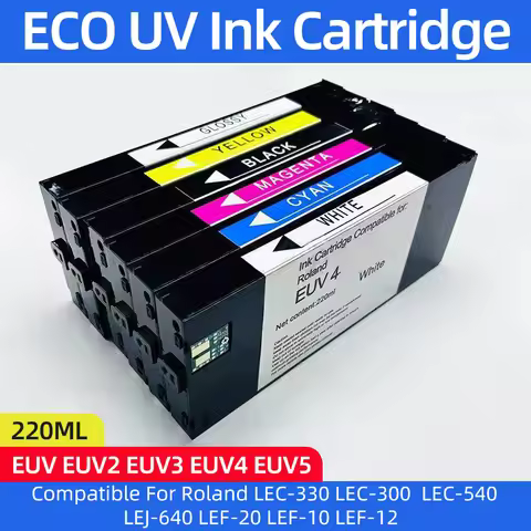 ECO-UV EUV EUV2 EUV3 EUV4 EUV5 ink cartridge UV Ink Compatibl for Roland c LEF-20 LEF-12 LEJ-640 LEC