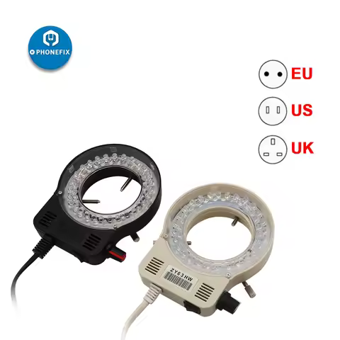 Microscope LED Light Ring Lamp Adjustable LED Circle Light for Trinocular Stereo Zoom Industrial Mic