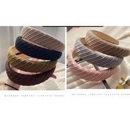Headband Baldu Ribbed Tebal | Bando Wanita Korea Style | Aksesori Rambut