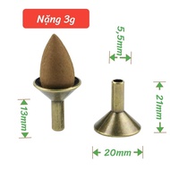 Copper Funnel Set Agarwood Buds - Funnel Attached To Pearls Agarwood Smoke Driftwood Falls