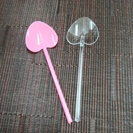 100pcs sudu aiskrim/sudu dadih /heart shape mini spoon