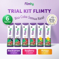 TRIAL KIT FLIMTY | Paket Flimty 3 Rasa (Blackcurrant Raspberry Mangga) | 6 Sachet