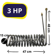 เครื่องแลกเปลี่ยนความร้อนน้ำ/ฟรีออนแบบเกลียวจุ่มทำจากไทเทเนียม chiller 1HP \ 2 HP \ 3 HPในการทำให้ตู