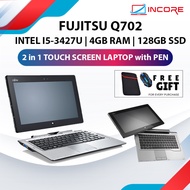 Fujitsu Q702 Touch Screen Tablet with Keyboard - Intel I5-3427U / 4GB DDR3 Ram / 128GB SSD 11.6" Win