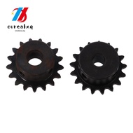 OUREAPH Roller Sprockets, Black Oxide C45 Carbon Steel 17 Tooth Gear, Practical 25 Chain Single Stra