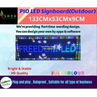 Full Colour P10 Led Display Signboard / Running Board(Outdoor) [133(L) CM x 53(H) CM x 9(W) CM]