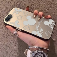 Plating Metal IMD Case For OPPO A3S A12E Phone Cases Casing Solid Color Silicone Cover 7021 CY