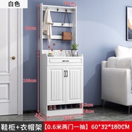 【TikTok】#Home Doorway Entrance Wall Simple Shoe Cabinet Shoe Rack Solid Wood Dustproof Shoe Cabinet Hallway Shoe Cabinet