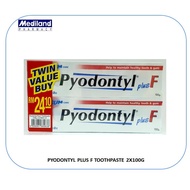 PYODONTYL PLUS F TOOTHPASTE 2X100G