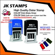 JK Stamps COLOP Self inking Date Stamp S120/S160 COP TARIKH SIAP INK