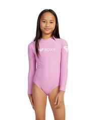 ROXY ชุดว่ายน้ำวันพีชแขนยาวแบบสำหรับเด็กผู้หญิง 6-16 ปี Heater Long Sleeve One-Piece Rash Vest 234 ERGWR03379-MHJ0