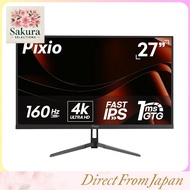Pixio PX27U Wave 27-inch 160Hz Refresh Rate 4K 3840x2160p Resolution Fast IPS Panel 1ms GTG Response