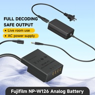 Palo NP-W126/W126s Dummy Battery CP-W126 Adapter Camera Charger for Fujifilm X-A2 X-E3 X-Pro3 X-T10 