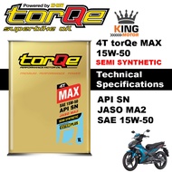 HI-REV ENGINE OIL 4T TORQE MAX 15W-50 - SEMI SYNTHETIC