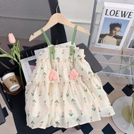 ALENA Kuromi Dress For KidsGirls Summer Sling Dress Childrens Summer Princess Dress Baby Chiffon Ves