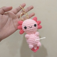 Amigurumi Baby Axolotl keychain Baby Axolotl Ganci knitted doll