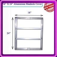 18" X 24" ALUMINIUM MANHOLE COVER For Tiling Works Aluminium Type Manhole Cover / MANHOLE FRAME/