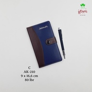 Leather Agenda Notebook Leather Notebook Pocket Agenda Field Notes (Picture C)