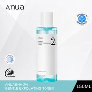 Anua BHA 2% Gentle Exfoliating Toner 150ml อานัว โทนเนอร์ ทำความสะอาดสิ่งตกค้างบนใบหน้าอย่างล้ำลึก