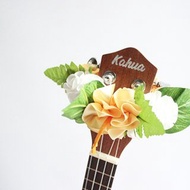 Ukulele lei / Ukulele strap, Ukulele gifts, Ribbon lei,