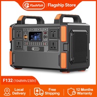 【COD】Flashfish F132 พาวเวอแบงค์แท้ สถานีไฟฟ้าแบบพกพา Portable Power Station 1000Wh/1000W 50Hz เครื่องกำเนิดไฟฟ้าพลังงานแสงอาทิตย์ LiFePo4 แบตเตอรี่ลิเธียมเหล็ก power