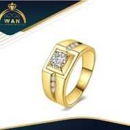 cincin berlian pria asli emas 750
