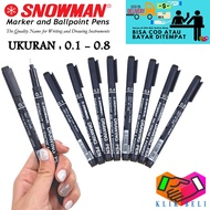 Drawing Pen Snowman FT-700 Pigment Ink Calligraphy Pen Marker Pen Drawing Marker 0.1 0.2 0.3 0.4 0.5