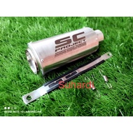 SC PROJECT racing Exhaust - stainless steel SC PROJECT Canister - Universal SC PROJECT Muffler in51m