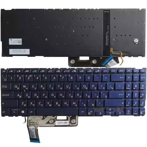 New Laptop Russian Keyboard For ASUS ZenBook 15 UX533 UX533F UX533FD UX533FN UX533FAC Blue Keycaps R
