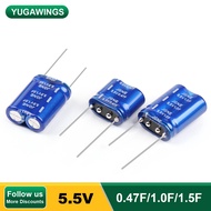 2Pcs 5.5V Supercapacitor 5.5V0.47F 5.5V1.0F 5.5V1.5F Super Farah Capacitor Combination Capacitors Ve