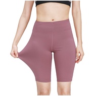 (1/2 Length) Women leggings tight pants yoga sport gym high waist skinny fit strechable seluar ketat