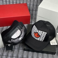 DSQUARED2 Men's and Women's Fashion Button Mesh Cap, Dsquared2 Mesh Hat with Mesh MU89