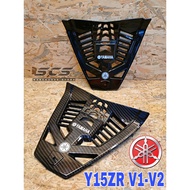 Engine Cover Carbon Yamaha Y15ZR V1 V2 Exciter 150 Black Protector Sampan Cover Belly Pan Ysuku Y15