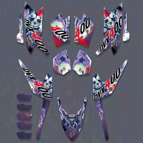 For Arctic Cat DVX 400 2004-2008 2007 2006 2005 ARCTICCAT DVX400 ATV Fairing Graphics Background Dec
