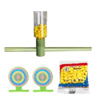 Soft Pinball Launcher Toy Small Ball Metal Shooter Crackling Tube Bamboo Shooting Game Interesting C