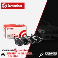 Rear Brake Pads BREMBO BMW SERIES 3 E46 (318i 320i 323i) Z3 E36 Year 98-05 (P06025B/C)