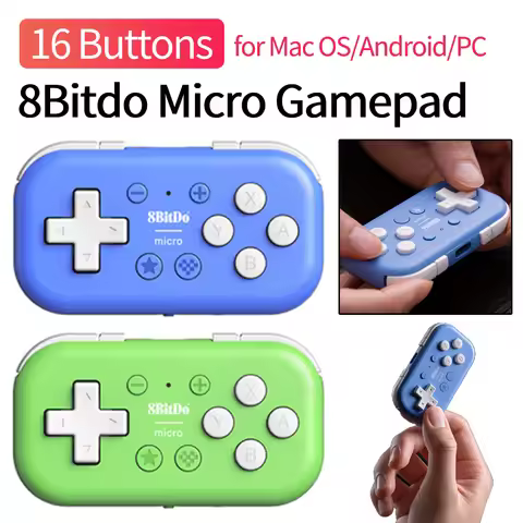 8Bitdo Micro Gamepad Designed for 2D Games Wireless Gamepad Bluetooth-compatible Handheld Console fo