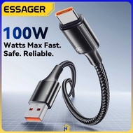 ESSAGER Multifunction Type C Data Cable Fast Charging Braided 100W 7A - EXC7A-JJ01-P