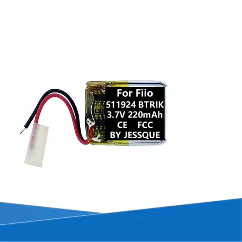 Original Replaces 220mAh 511924 Battery For Fiio BTR1K HIFI AMP Audio Receiver Game Bluetooth Headph