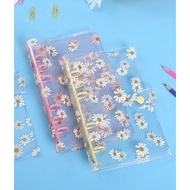 Daisy Pink Notebook A6 Transparent Binder Set