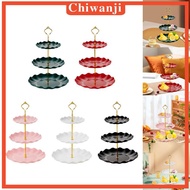 [Chiwanji] 3 Tiered Cake Stand Cupcakes Display Plate Table Decorations Rack for Parties Jewelry Kit