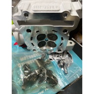 Y16ZR/R15/MT15/NVX HI POWER RACING CNC PORTING LUNE HEAD -25mm/22mm +Valve &ROCKER ARM+ SPRING &PIN