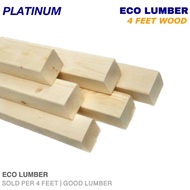 SOLD PER PIECE | 4FT | Eco Lumber | 4 Feet Length | Solid Wood Timber Strips | Kahoy Eco Lumber
