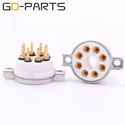 8Pin Octal Ceramic Tube Socket Valve Tube Base For EL34 KT88 6550 6L6 GZ34 5881 274B 5AR4 Vintage Tu