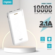 Rapoo S1005/Q10/S1005x 10000mAh Slim Compact Li-polymer Fast Charging Dual Output Powerbank original