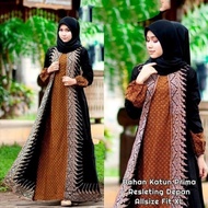 Gamis Syari / Baju Batik Wanita / Gamis Batik Baju Pesta Wanita Muslim