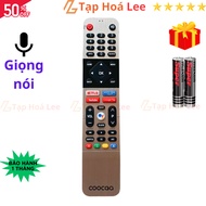 Remote điều khiển tivi COOCAA Mã 02 giọng nói điều khiển TV COOCAA - Tặng kèm pin - Tạp Hóa Lee
